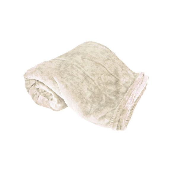 8727 Alpine Fleece Oversized Mink Touch Luxury Blanket Cream