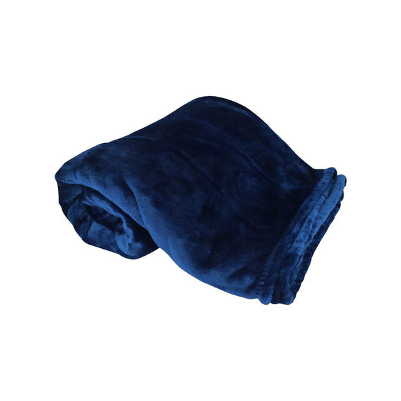 8727 Alpine Fleece Oversized Mink Touch Luxury Blanket Navy