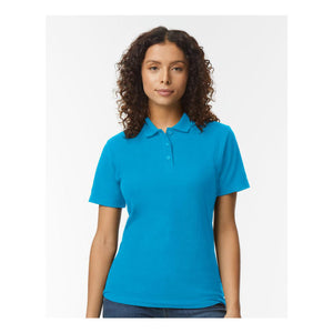 64800L Gildan Softstyle® Women's Pique Polo Sapphire