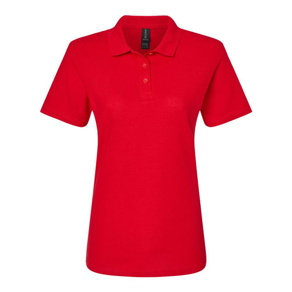 64800L Gildan Softstyle® Women's Pique Polo Cherry Red