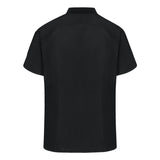 051W Chef Designs Women's Airflow Raglan Chef Coat Black/ Black Mesh