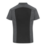 051W Chef Designs Women's Airflow Raglan Chef Coat Charcoal Heather/ Charcoal/ Black Mesh