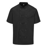 052M Chef Designs Airflow Raglan Chef Coat Black/ Black Mesh