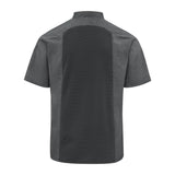 052M Chef Designs Airflow Raglan Chef Coat Charcoal Heather/ Charcoal/ Black Mesh