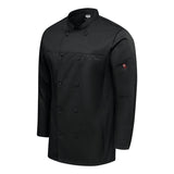 054M Chef Designs Deluxe Airflow Chef Coat Black