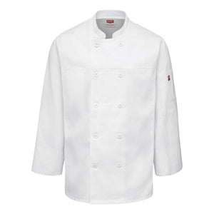 054M Chef Designs Deluxe Airflow Chef Coat White