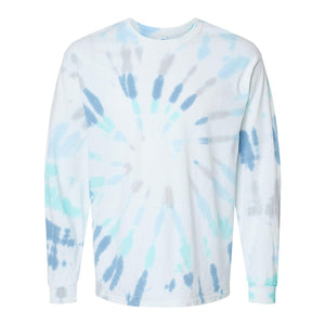 2000 Colortone Tie-Dyed Long Sleeve T-Shirt Glacier