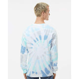 2000 Colortone Tie-Dyed Long Sleeve T-Shirt Glacier