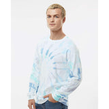 2000 Colortone Tie-Dyed Long Sleeve T-Shirt Glacier