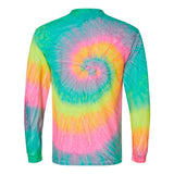 2000 Colortone Tie-Dyed Long Sleeve T-Shirt Minty Rainbow