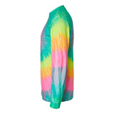 2000 Colortone Tie-Dyed Long Sleeve T-Shirt Minty Rainbow