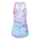 3400 Colortone Tie-Dyed Racerback Tank Top Cotton Candy