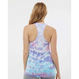 3400 Colortone Tie-Dyed Racerback Tank Top Cotton Candy