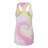 3400 Colortone Tie-Dyed Racerback Tank Top Desert Rose