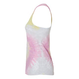 3400 Colortone Tie-Dyed Racerback Tank Top Desert Rose