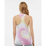 3400 Colortone Tie-Dyed Racerback Tank Top Desert Rose