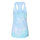 3400 Colortone Tie-Dyed Racerback Tank Top Lagoon