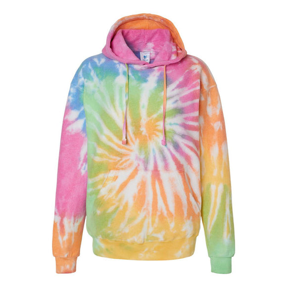 8600 Colortone Tie-Dyed Cloud Fleece Hooded Sweatshirt Eternity