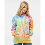 8600 Colortone Tie-Dyed Cloud Fleece Hooded Sweatshirt Eternity