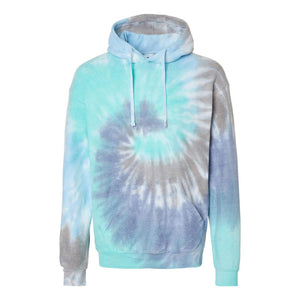 8600 Colortone Tie-Dyed Cloud Fleece Hooded Sweatshirt Glacier