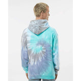 8600 Colortone Tie-Dyed Cloud Fleece Hooded Sweatshirt Glacier