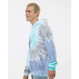 8600 Colortone Tie-Dyed Cloud Fleece Hooded Sweatshirt Glacier