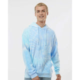 8600 Colortone Tie-Dyed Cloud Fleece Hooded Sweatshirt Lagoon