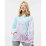 8600 Colortone Tie-Dyed Cloud Fleece Hooded Sweatshirt Unicorn