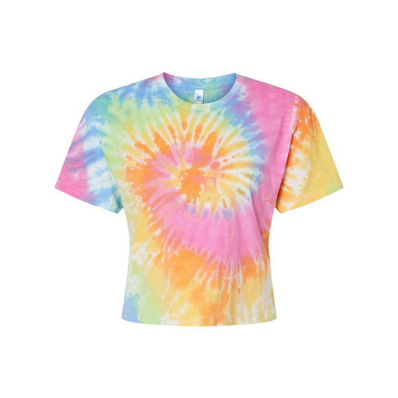 1050 Colortone Women's Tie-Dyed Crop T-Shirt Eternity