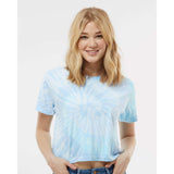 1050 Colortone Women's Tie-Dyed Crop T-Shirt Lagoon