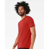 3001CVC BELLA + CANVAS CVC Jersey Tee Solid Red Blend