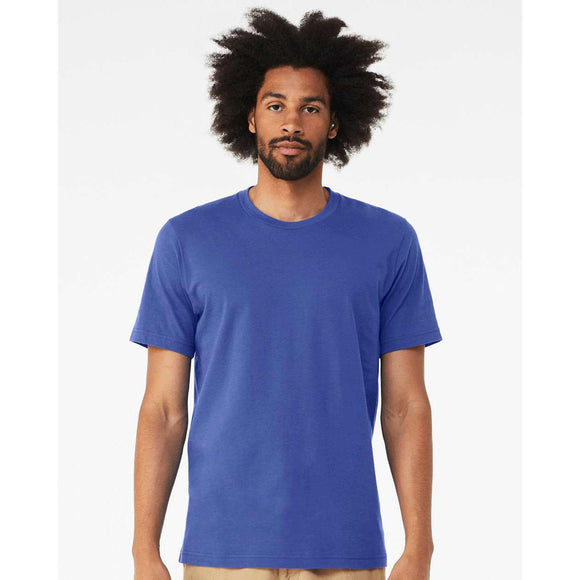 3001CVC BELLA + CANVAS CVC Jersey Tee Solid True Royal Blend