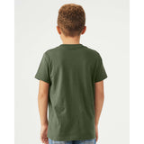 3001Y BELLA + CANVAS Youth Jersey Tee Military Green