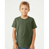 3001Y BELLA + CANVAS Youth Jersey Tee Military Green