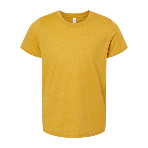 3001YCVC BELLA + CANVAS Youth CVC Jersey Tee Heather Mustard