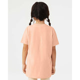 3001YCVC BELLA + CANVAS Youth CVC Jersey Tee Heather Peach