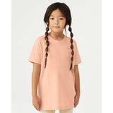 3001YCVC BELLA + CANVAS Youth CVC Jersey Tee Heather Peach