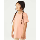 3001YCVC BELLA + CANVAS Youth CVC Jersey Tee Heather Peach