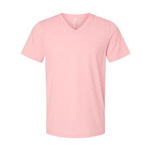 3005 BELLA + CANVAS Jersey V-Neck Tee Pink