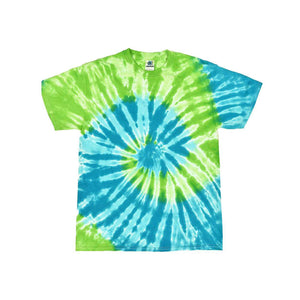 1000 Colortone Multi-Color Tie-Dyed T-Shirt St Lucia