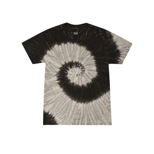 1000 Colortone Multi-Color Tie-Dyed T-Shirt Black Rainbow