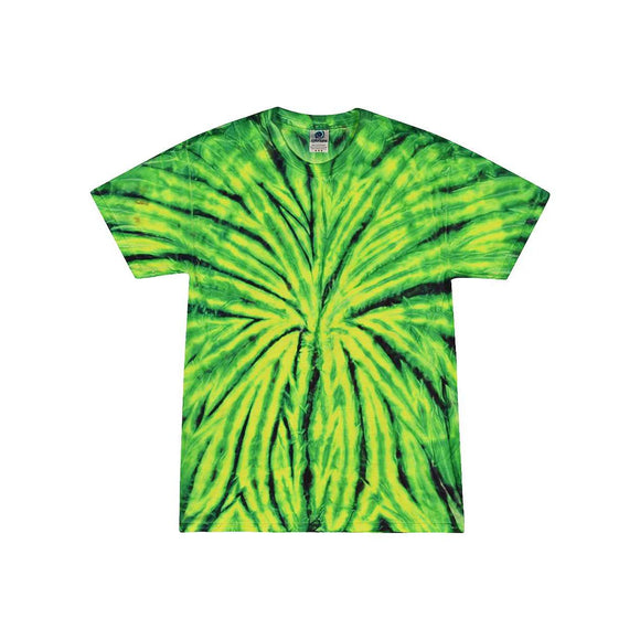 1000 Colortone Multi-Color Tie-Dyed T-Shirt Wild Spider