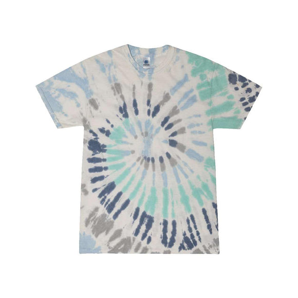 1000 Colortone Multi-Color Tie-Dyed T-Shirt Glacier