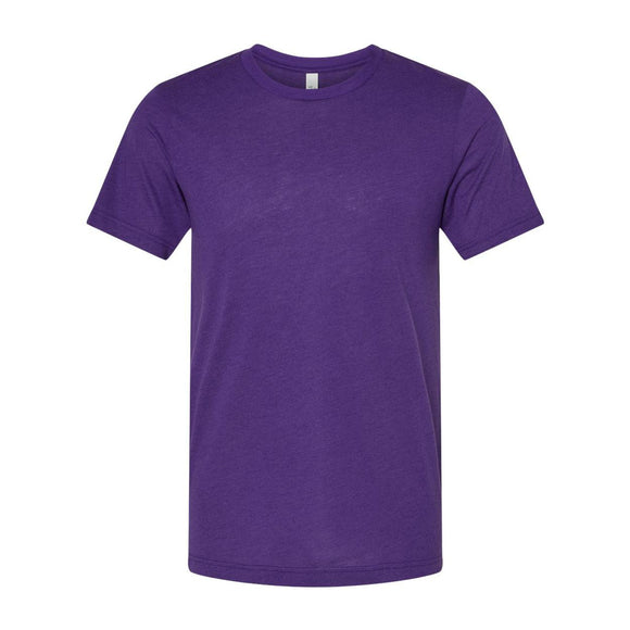 3413 BELLA + CANVAS Triblend Tee Solid Team Purple Triblend