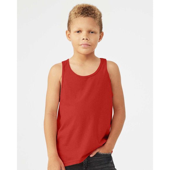 3480Y BELLA + CANVAS Youth Jersey Tank Red