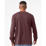 3501CVC BELLA + CANVAS Heather CVC Long Sleeve Tee Heather Maroon