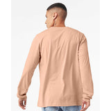 3501CVC BELLA + CANVAS Heather CVC Long Sleeve Tee Heather Peach