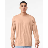 3501CVC BELLA + CANVAS Heather CVC Long Sleeve Tee Heather Peach