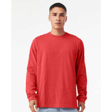 3501CVC BELLA + CANVAS Heather CVC Long Sleeve Tee Heather Red