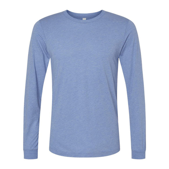 3513 BELLA + CANVAS Triblend Long Sleeve Tee Blue Triblend